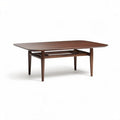 Table basse en bois massif couleur acajou dimensions 120 x 80 x 40cm