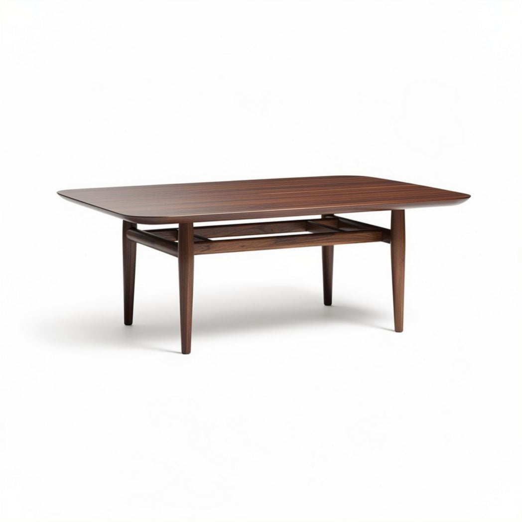 Table basse en bois massif couleur acajou dimensions 120 x 80 x 40cm