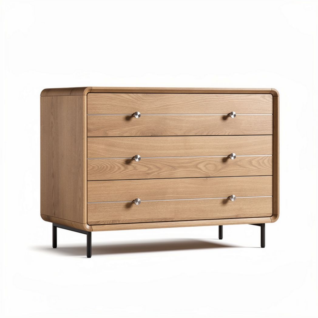 Commode en bois de chêne avec quatre tiroirs dimensions 80 x 40 x 75cm